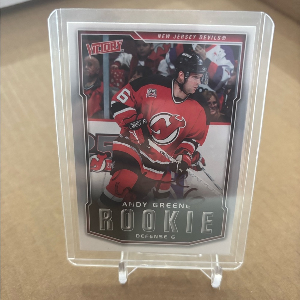 NHL Rookie Card NJ Devils Andy Greene #6 Autographed‎